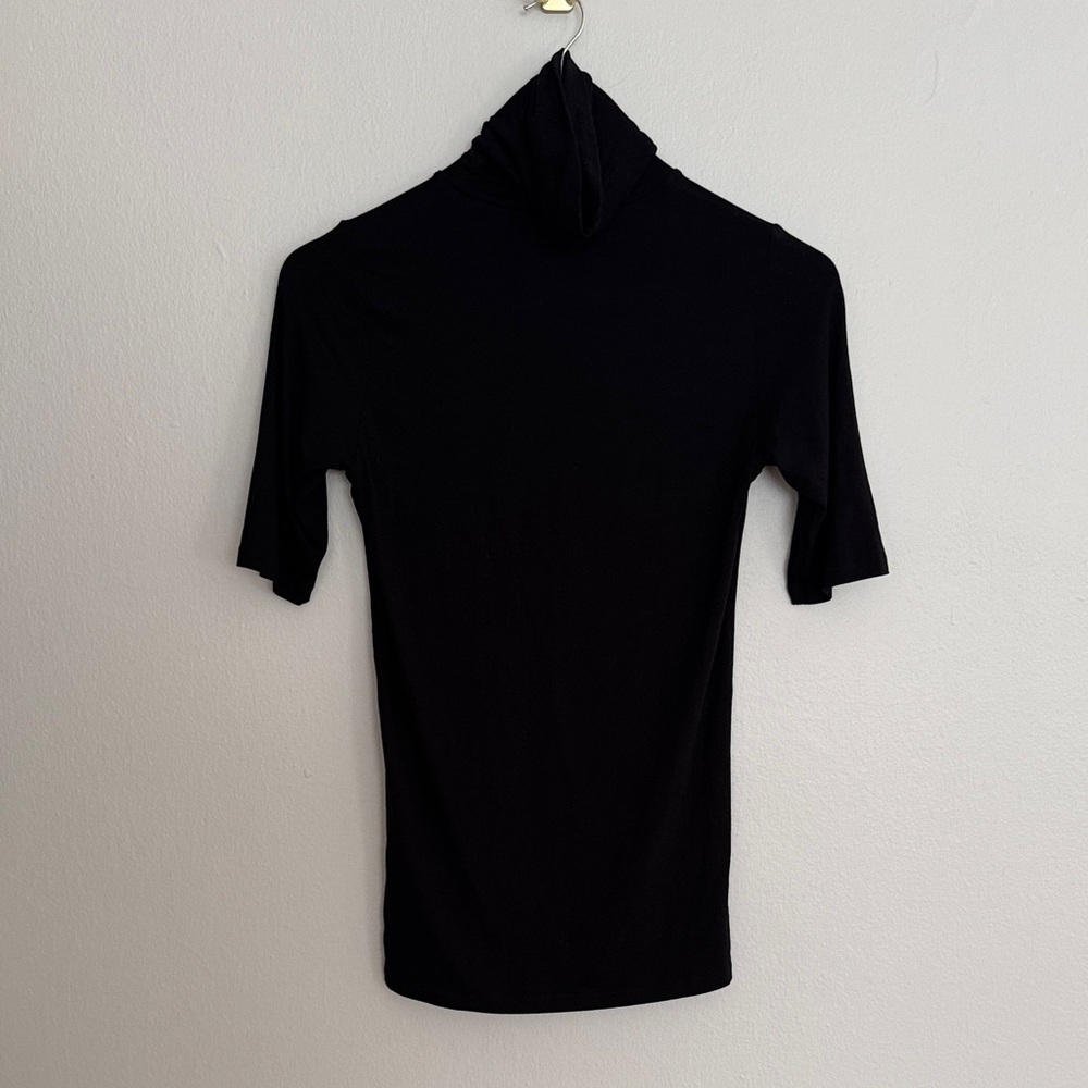 Black Turtleneck Shirt